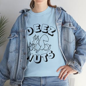Deez nuts shirt blue