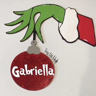 Gabriella grinch ornament