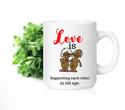 Love is supporting each other mug