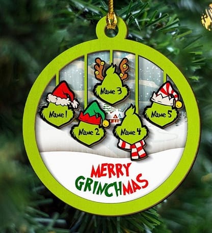 Personalized Grinch Ornament