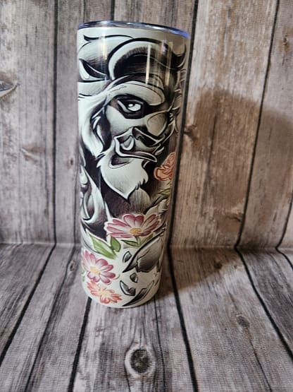 Beauty and the beast tumbler