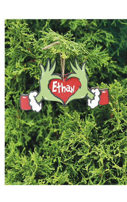 grinch ornament with the name ethan